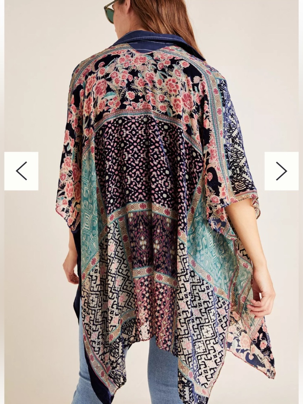 Anthropologie Frida Burnout Velvet Kimono - Picture 4 of 9